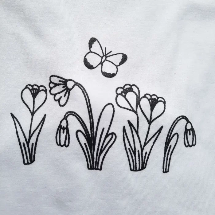 تی شرت دوسایزی گل