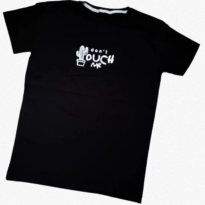 تی شرت دوسایزی کاکتوس مشکی