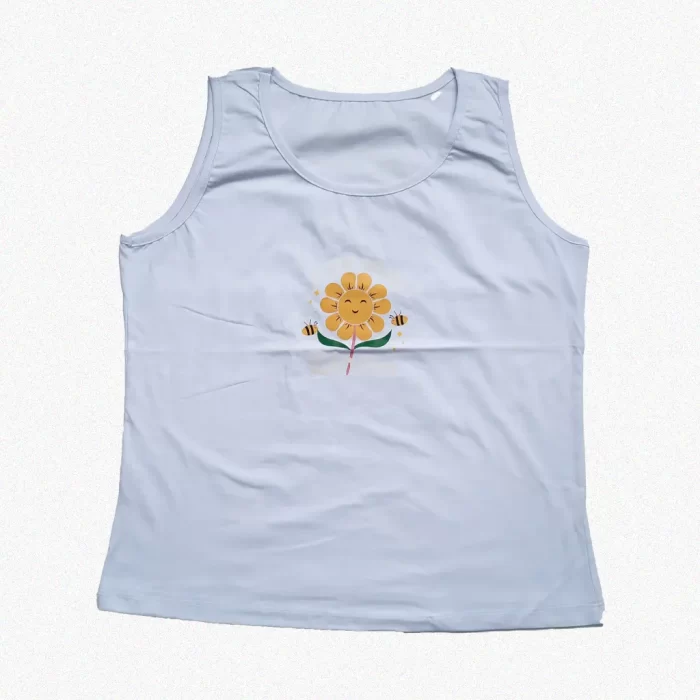 تاپ تی شرت طرح گل چاپ شده