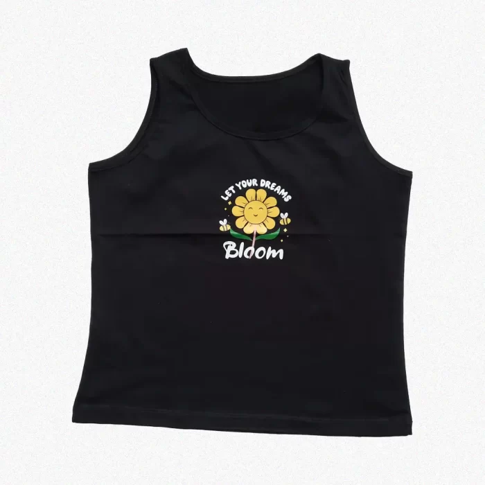 تاپ تی شرت طرح گل چاپ شده