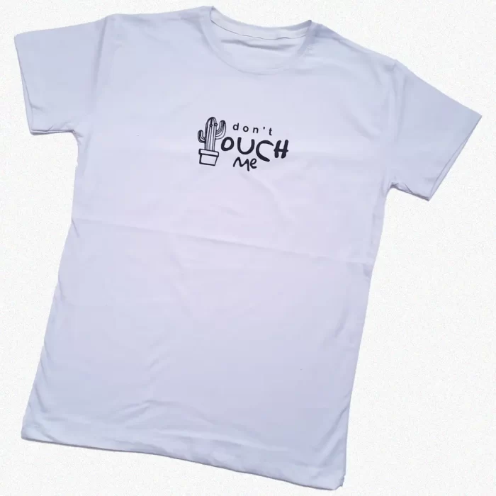 تی شرت دوسایزی کاکتوس سفید