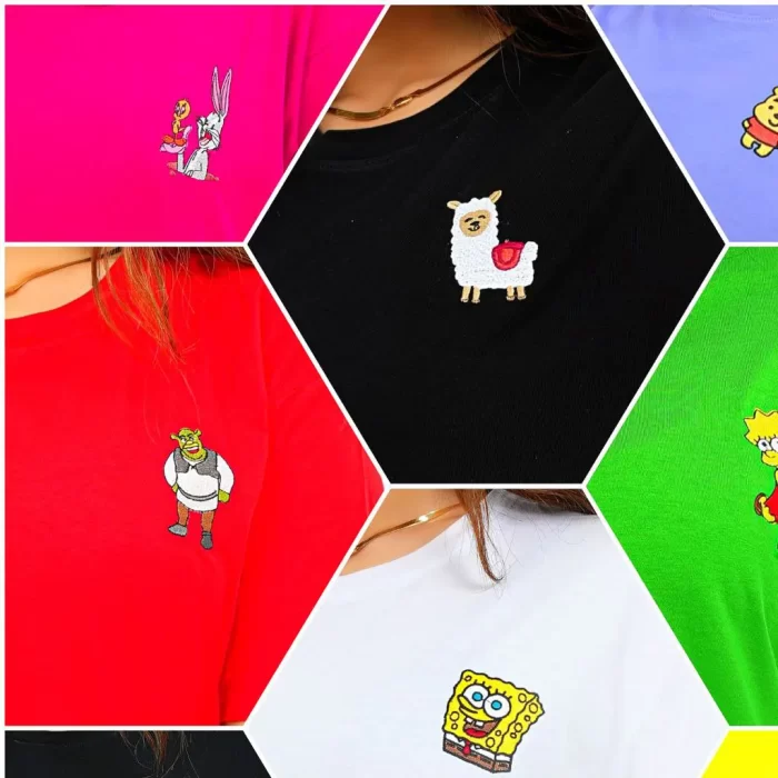 تی‌شرت ساده شخصیت‌های انیمیشنی