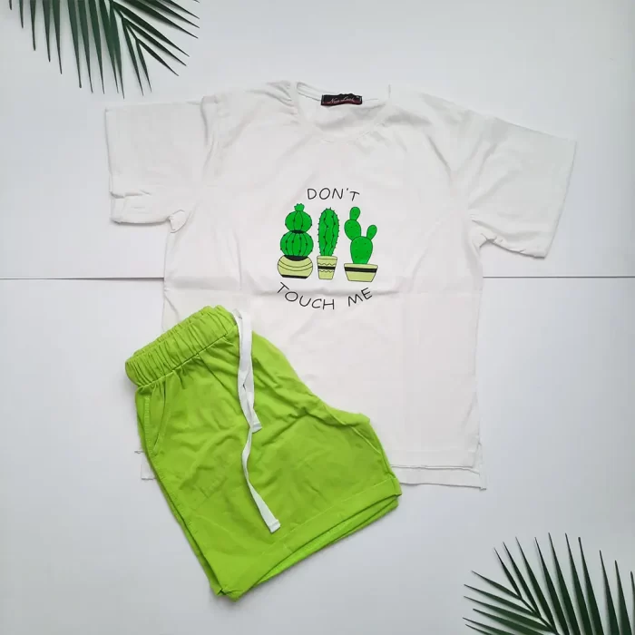 Cactus6 ست تیشرت شورتک کاکتوس