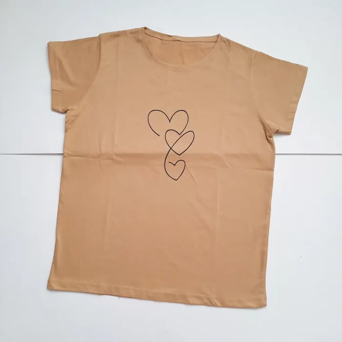 تی‌شرت قلب کرم