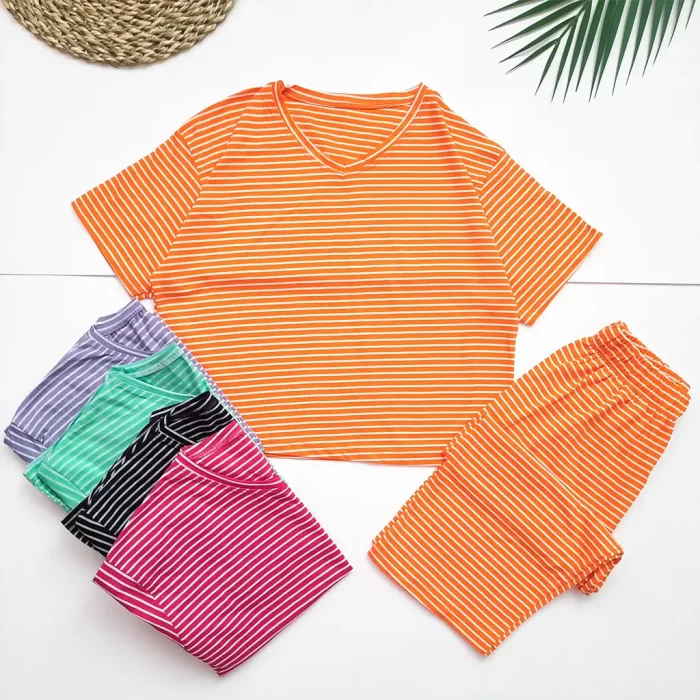 کراپ شلوارک راه راه - Image 1