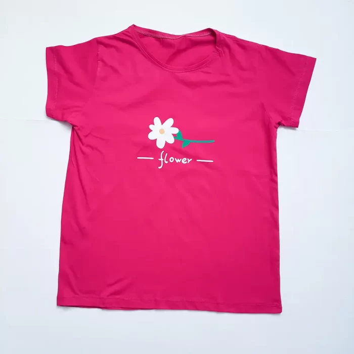 تیشرت طرح گل
