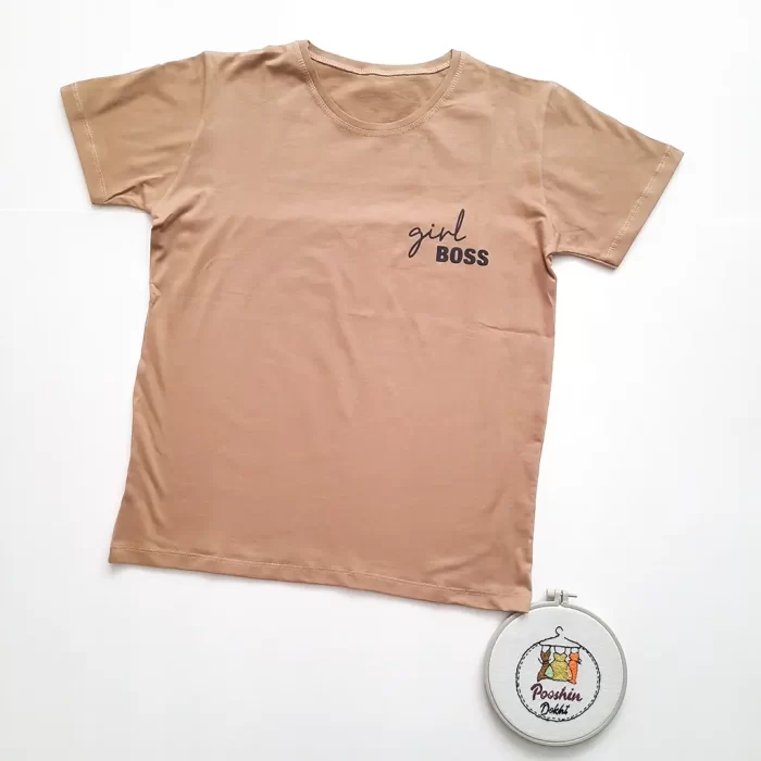 تی‌شرت چاپی Boss کرم