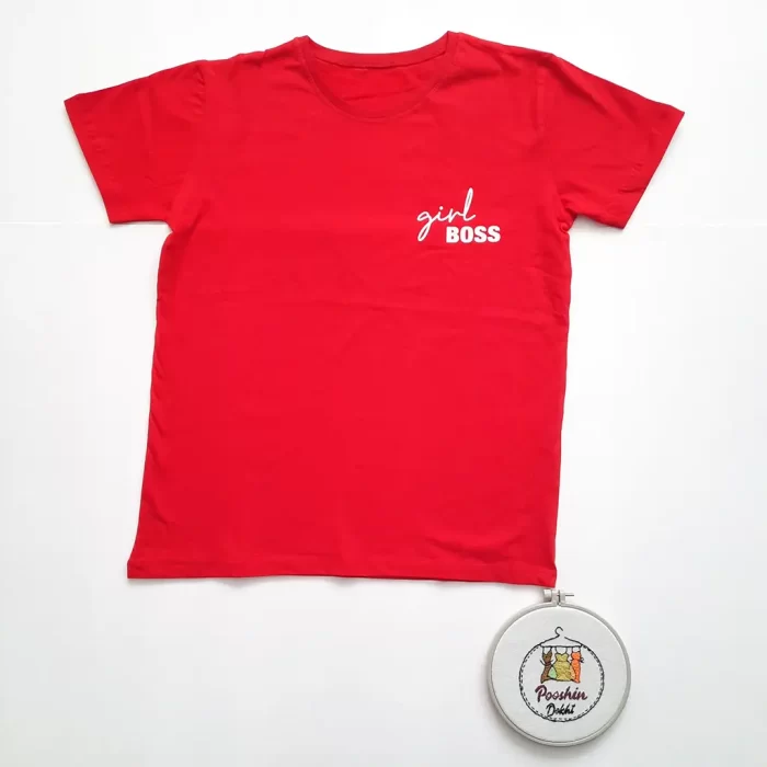 تی‌شرت چاپی Boss قرمز