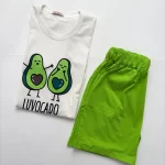 ست تی‌شرت شورتک آووکادو - Image 7