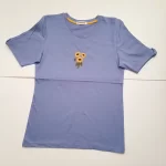 تی‌شرت آستین چاکدار آفتابگردون یاسی