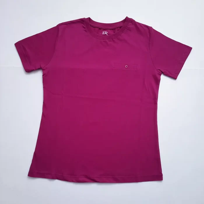 تی‌شرت جیبنما ساده ارغوانی