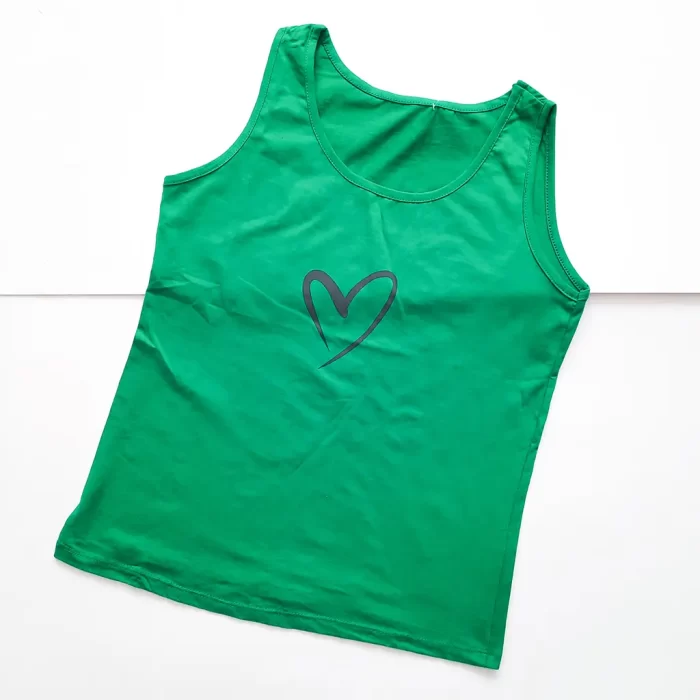 تاپ قلب سبز