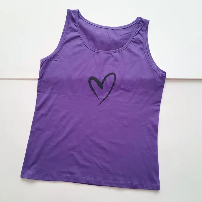 تاپ قلب بنفش