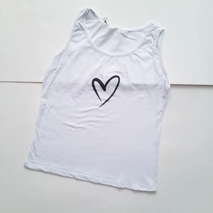 تاپ قلب سفید