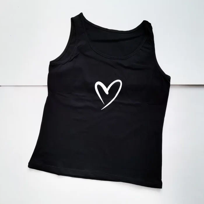 تاپ قلب مشکی