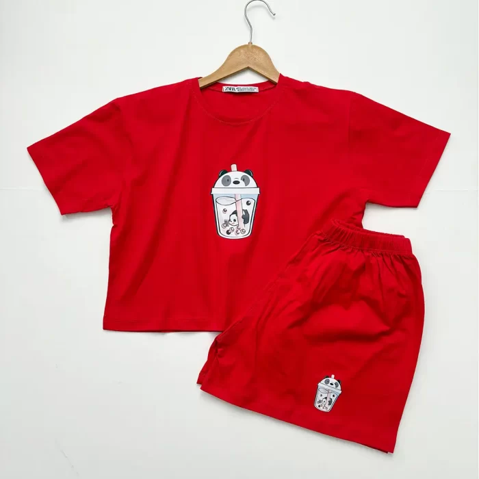 ست تیشرت و شورتک آیس پک پاندا - Image 7