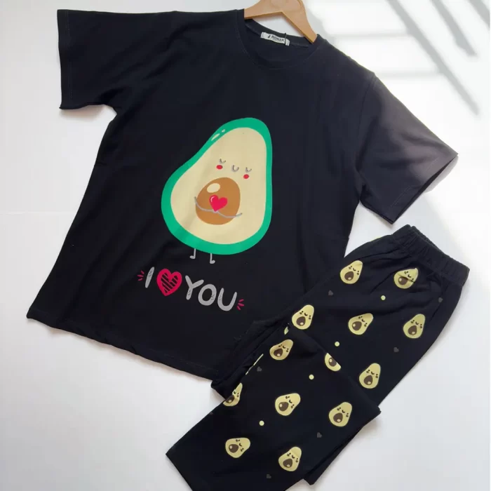 ست تیشرت و شلوار آووکادو - Image 5