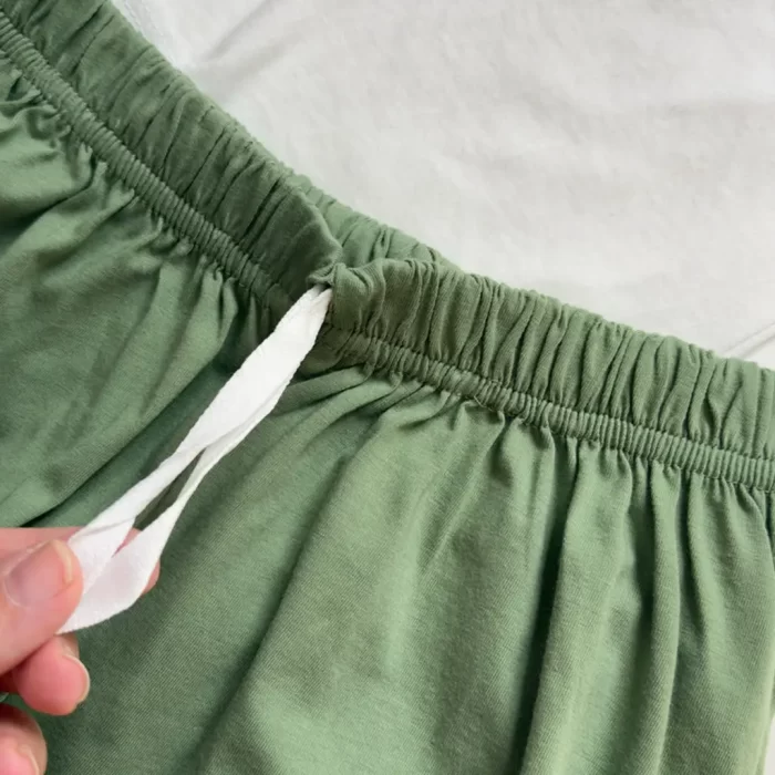 ست تیشرت و شورتک مینیمال سبز