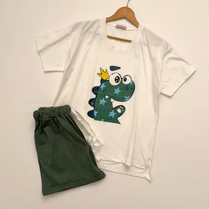 تیشرت شورتک داینا سبز