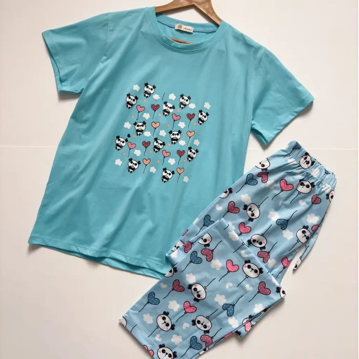 ست تیشرت و شلوار فانتزی پاندا