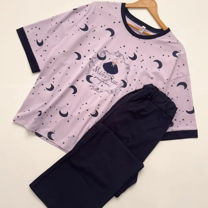 ست تیشرت و شلوار ستاره یاسی