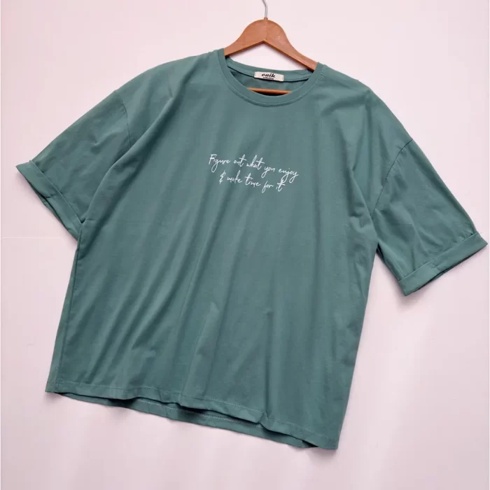 تیشرت لانگ آستین پاکتی فونت تیفانی