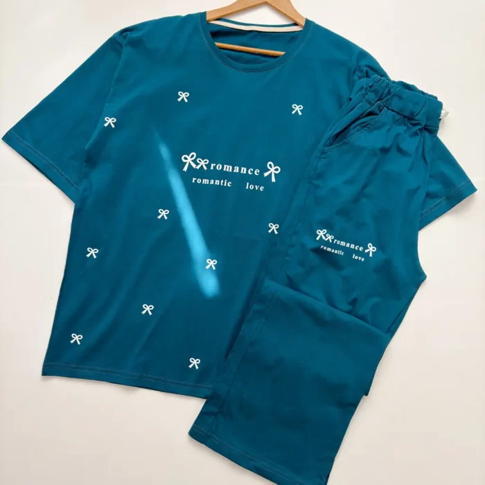 تیشرت و شلوار لانگ و بگ پاپیون - Image 8