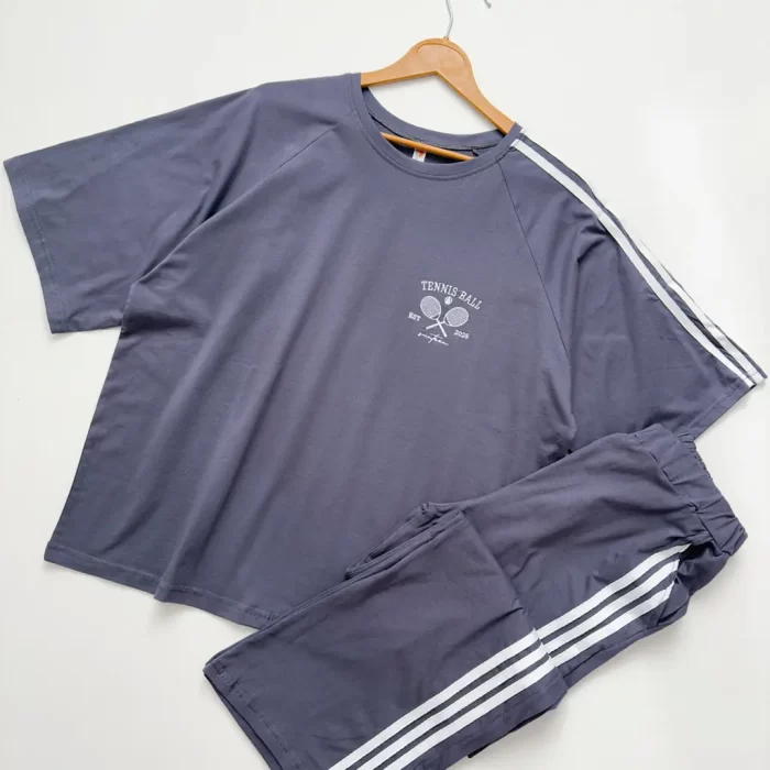 ست تیشرت و شلوار تنیس نوک مدادی