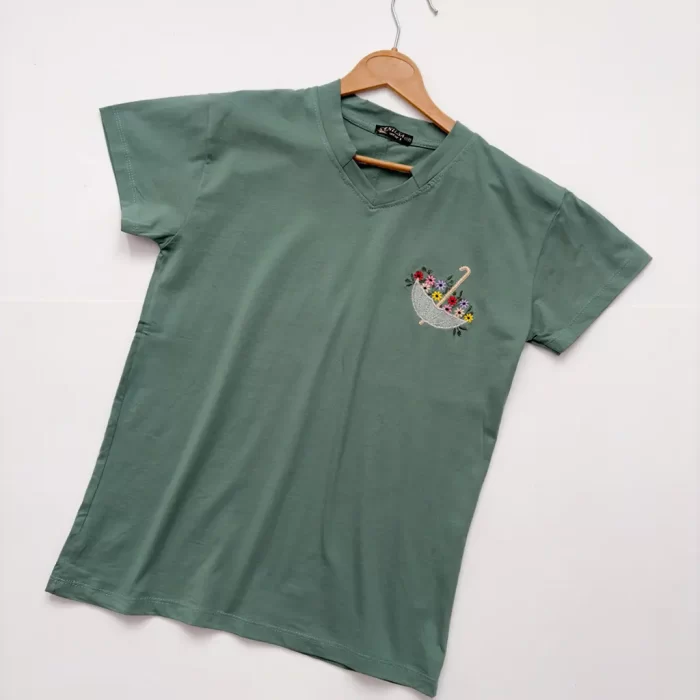 تیشرت چتر سبز تیفانی