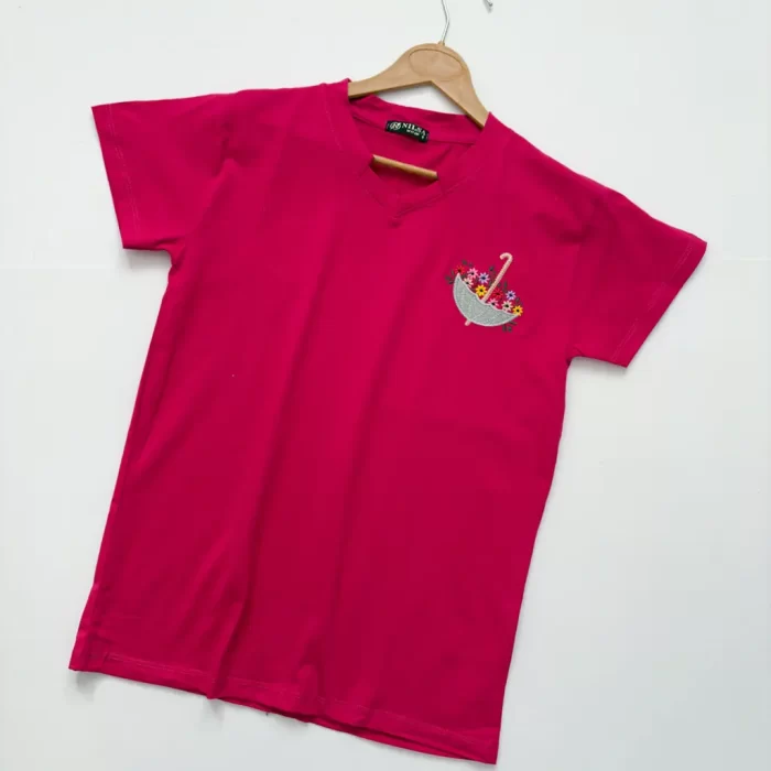 تیشرت چتر سرخابی