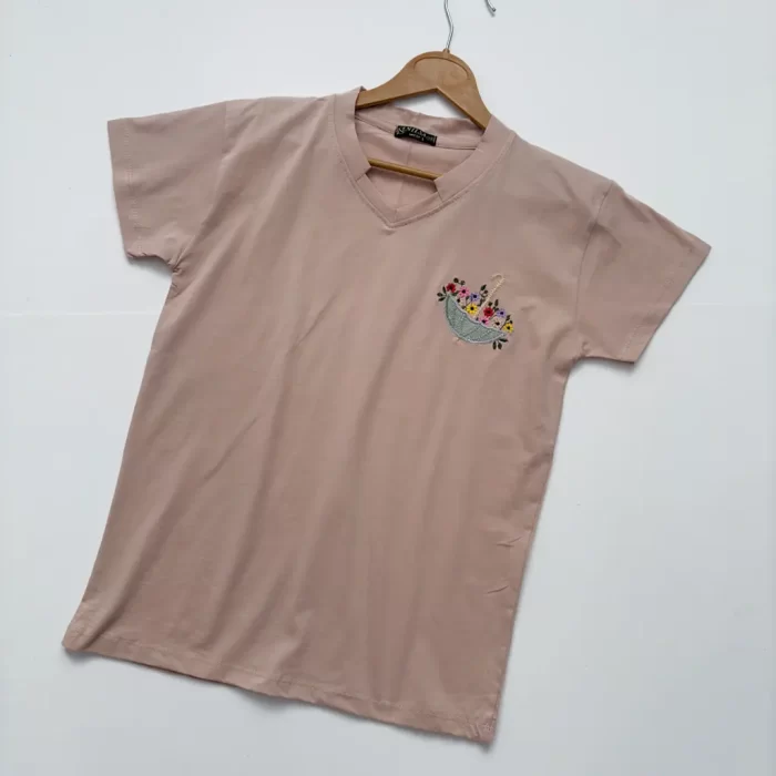 تیشرت چتر کرم