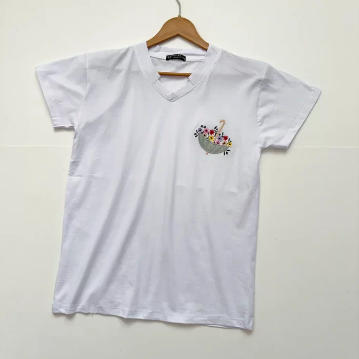 تیشرت چتر سفید