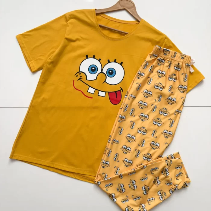 تیشرت و شلوار کارتونی باب اسفنجی