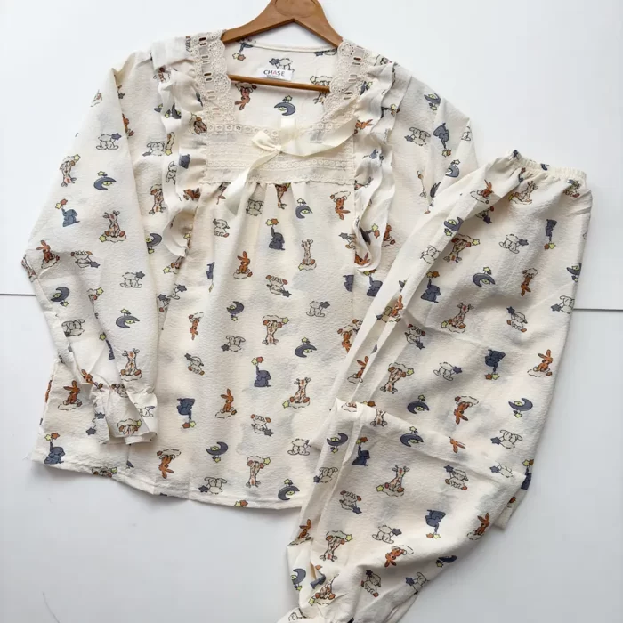 ست بلوز و شلوار فانتزی وارداتی