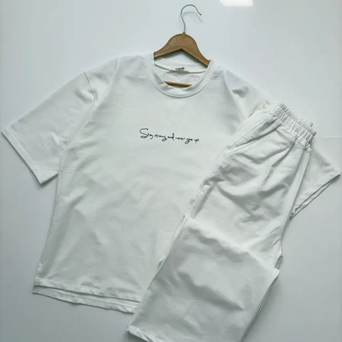 تیشرت و شلوار قواره دار مینیمال - Image 10