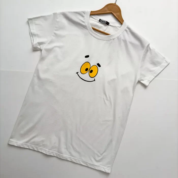 تیشرت لبخند سفید