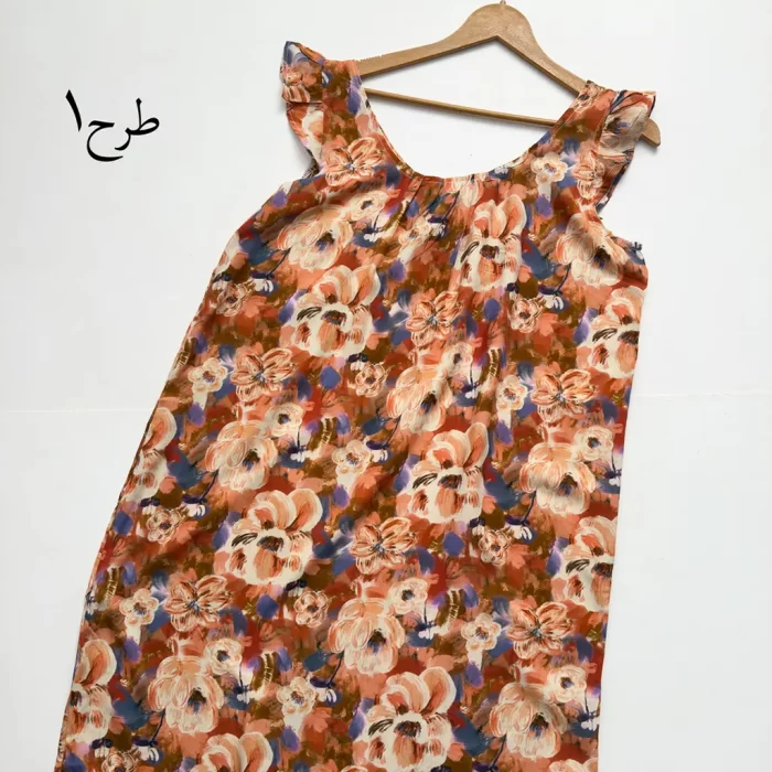 سارافون نخی سرشانه چین دار