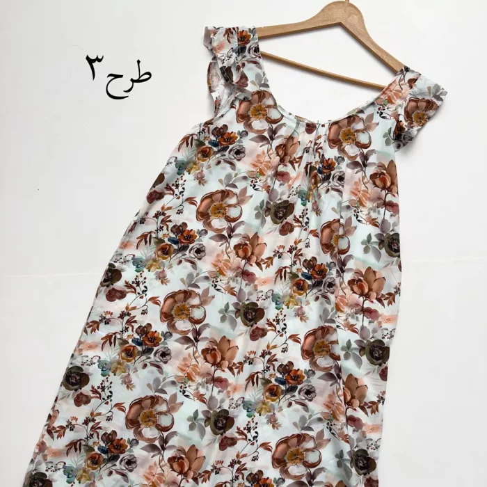 سارافون نخی سرشانه چین دار