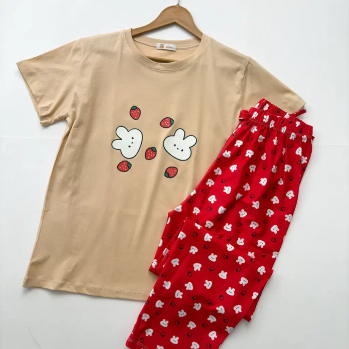 ست تیشرت و شلوار عروسکی خرگوشی