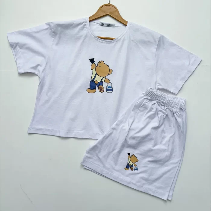 ست تیشرت و شورتک تدی - Image 2