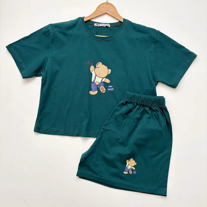 ست تیشرت و شورتک تدی - Image 3