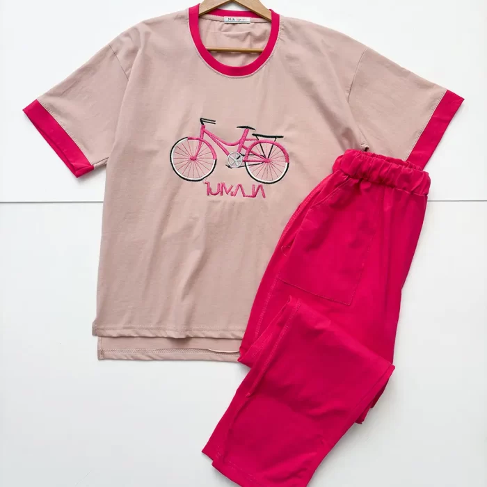 ست تیشرت و شلوار دوچرخه - Image 5