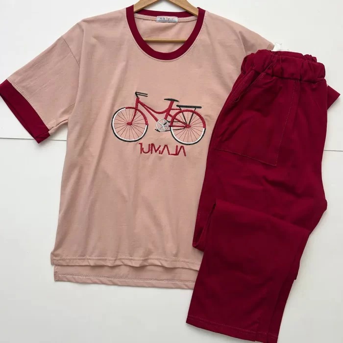 ست تیشرت و شلوار دوچرخه - Image 2