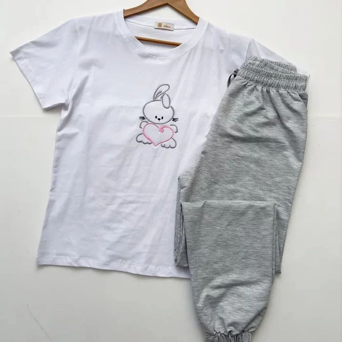 ست تیشرت و شلوار اقتصادی خرگوش - Image 3