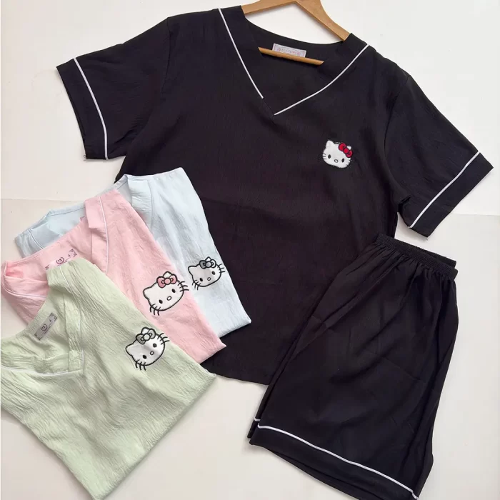 kitty_0000_2025_08_23_15_33_IMG_2558 copy ست تیشرت و شورتک کیتی - Image 1