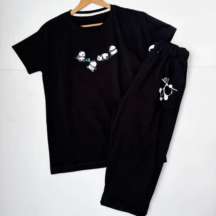 ست تیشرت و شلوارک‌ پاندا - Image 4